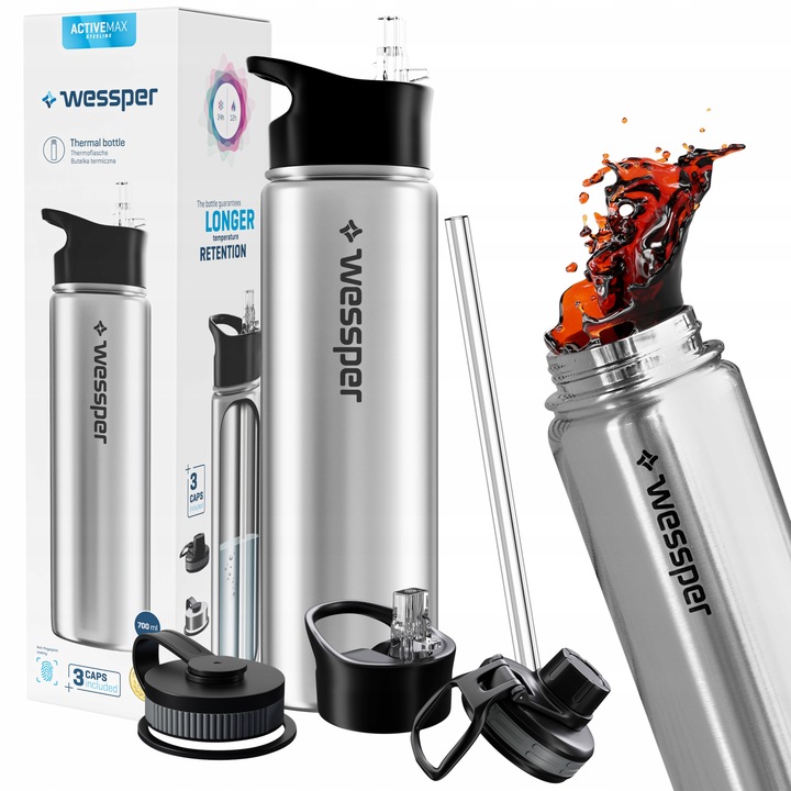 Butelka Termiczna Wessper Termos Kubek Termiczny na Kawę Herbatę 700ml