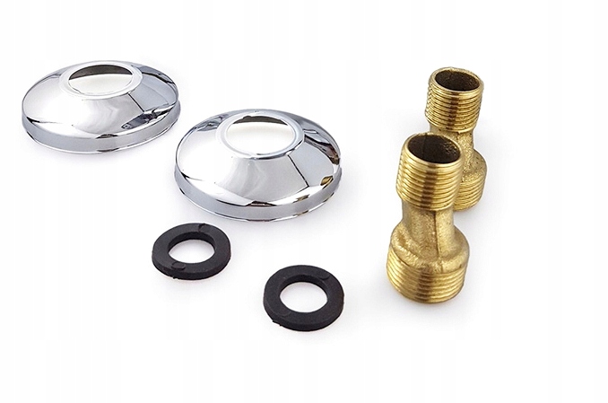 BATERIA PRYSZNICOWA CHROM ZESTAW ZE SŁUCHAWKĄ WĘŻEM I UCHWYTEM ŚCIENNYM