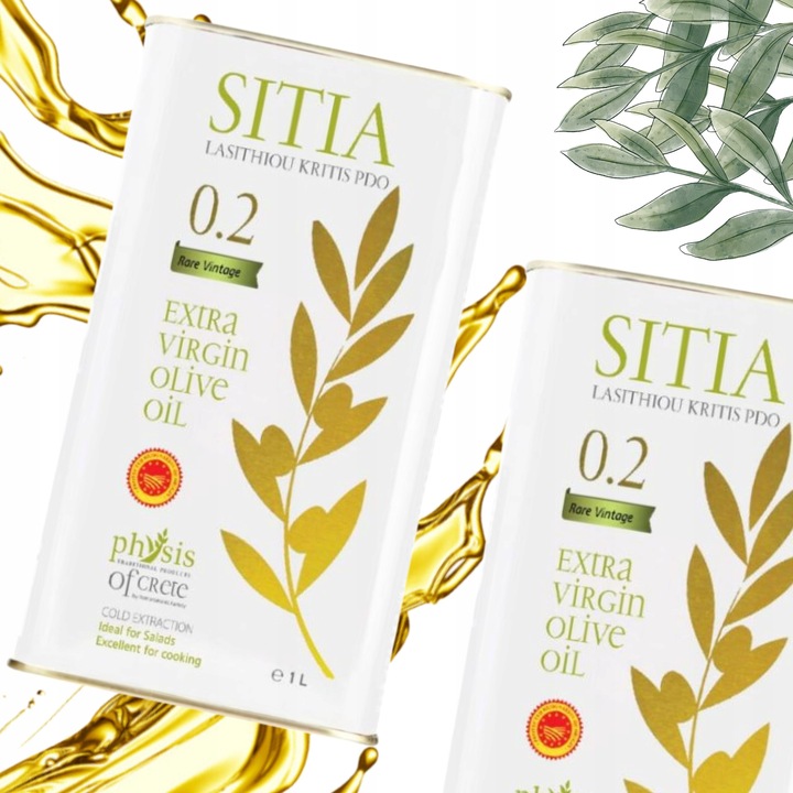 Oliwa z Oliwek Extra Virgin 1L SITIA P.D.O. Grecka Physis of Crete 0,2%