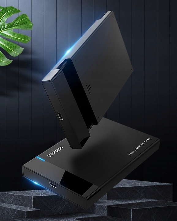 UGREEN KIESZEŃ NA DYSK HDD OBUDOWA DYSKU SATA 2,5 USB 3.2 TRANSFER DO 5Gbps