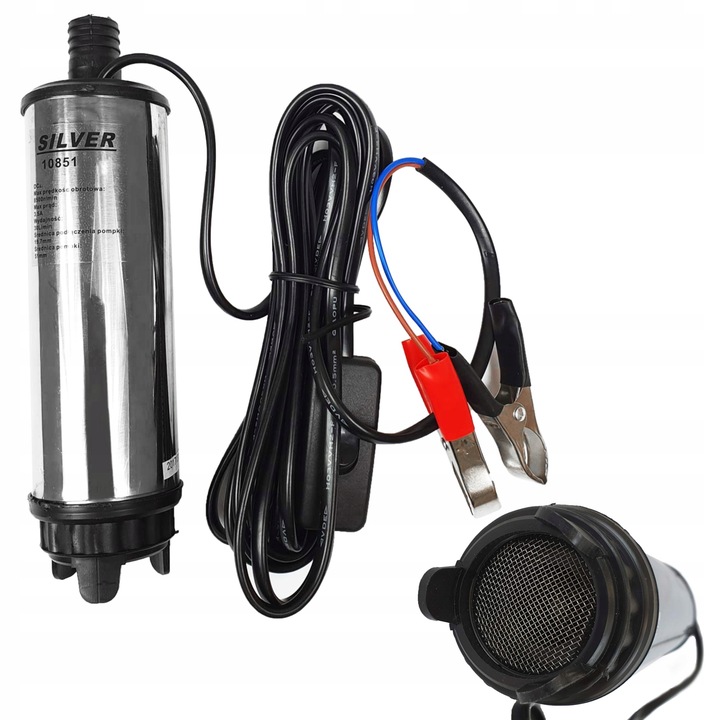 POMPKA POMPA DO CPN SPUSZCZANIA PALIWA OLEJU ROPY ON 12V 50MM ZATAPIALNA