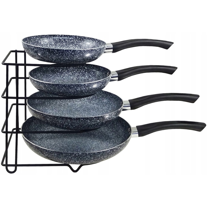 STOJAK ORGANIZER NA PATELNIE POKRYWKI PÓŁKA STALOWY CZARNY SUSZARKA SOLIDNY