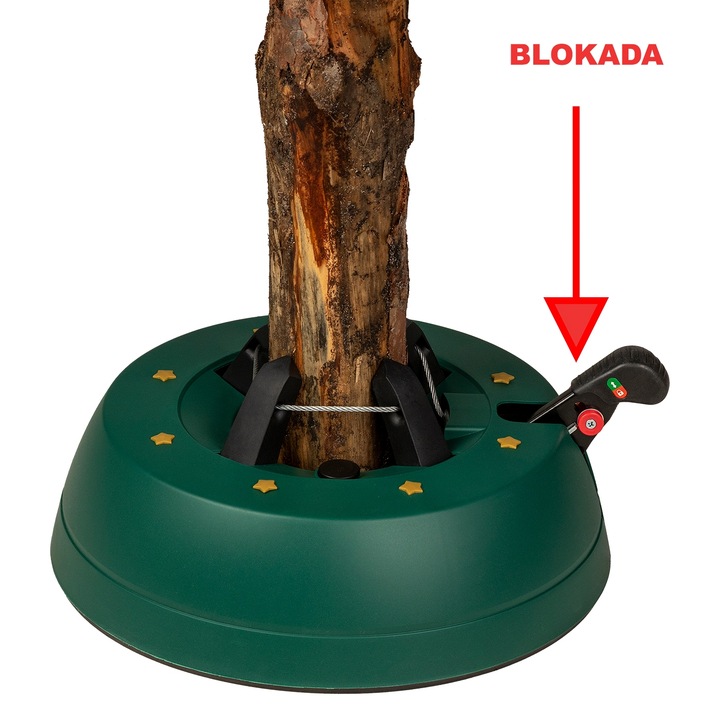 Stojak pod choinkę STABILNY PODSTAWA POD DRZEWKO ZIELONA DO 2,5 METRÓW