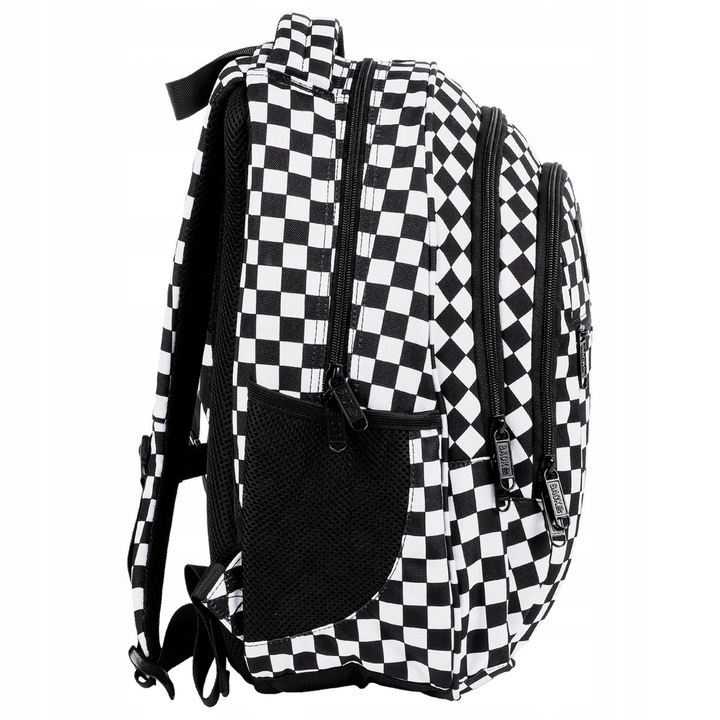 ZESTAW 3 el. Plecak szkolny młodzieżowy BackUP 26 L kratka, SZACHOWNICA