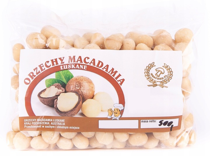 ORZECHY MACADAMIA ŁUSKANE 500g z Australii - Wysoka Jakość