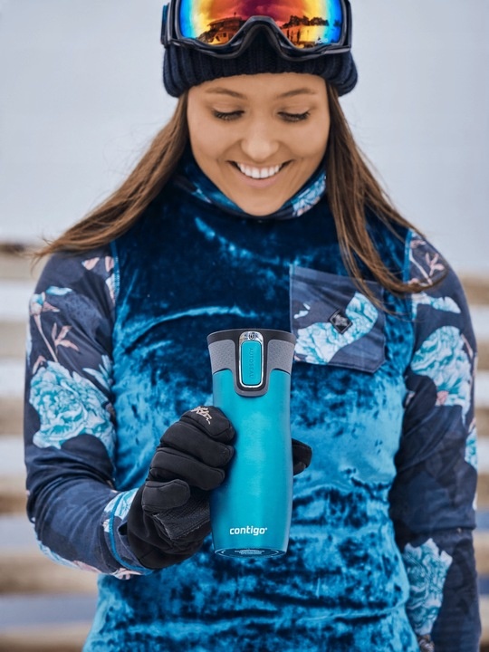 Kubek termiczny Contigo West Loop 2.0 470ml Autoseal - Turkusowy