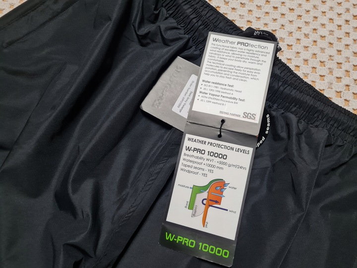 WHISTLER komplet przeciwdeszczowy ortalionowa kurtka/spodnie/podszewka r.40