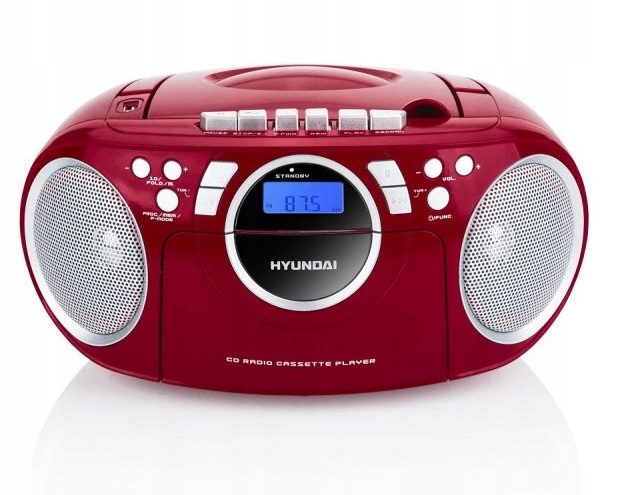 BOOMBOX HYUNDAI 788R USB AUX CD MP3 WYŚWIETLACZ
