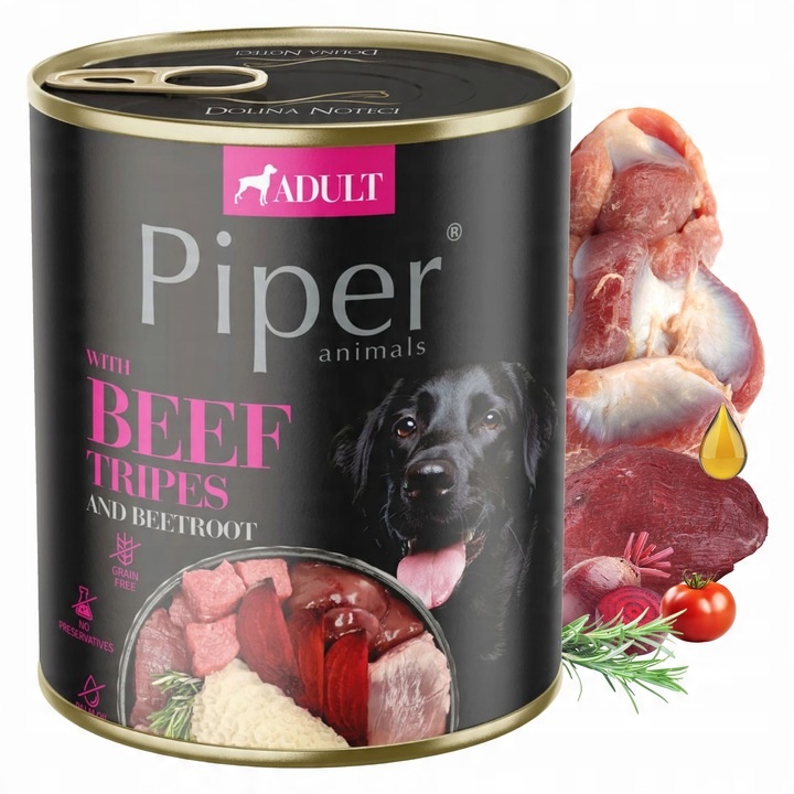 PIPER Karma mokra dla psa DOLINA NOTECI mix smaków 30 x 800g