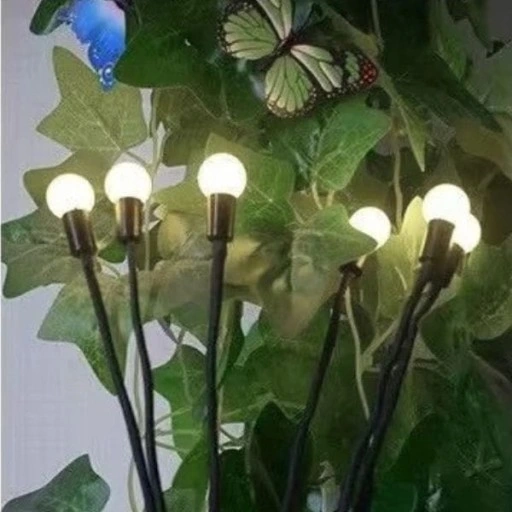 Lampa solarna biała zimna dekoracja taras balkon ogród kuleczki 6led P-376