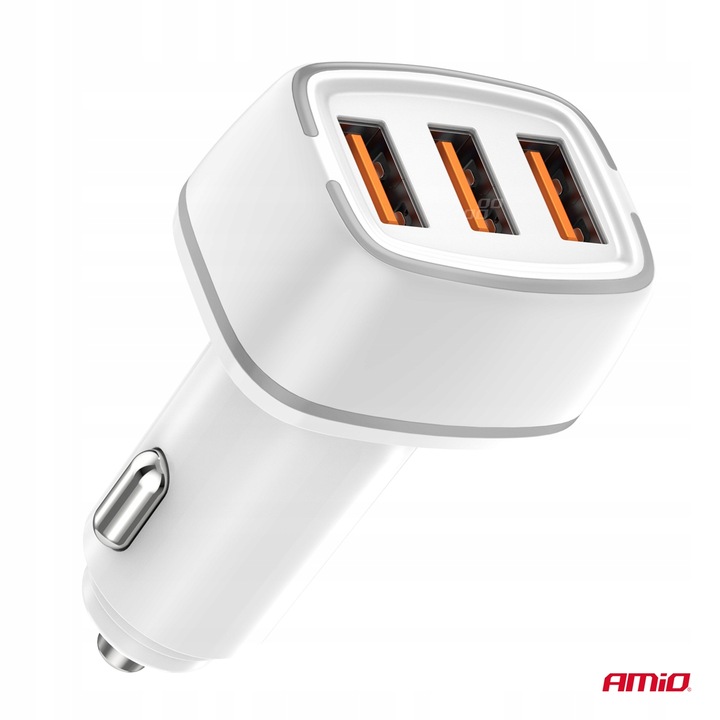 Ładowarka samochodowa 2x USB-A + USB-C 32W