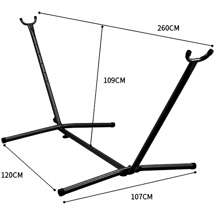 HAMAK BOHO XXL ze STELAŻEM stelaż do hamaka DWUOSOBOWY +wszystkie akcesoria