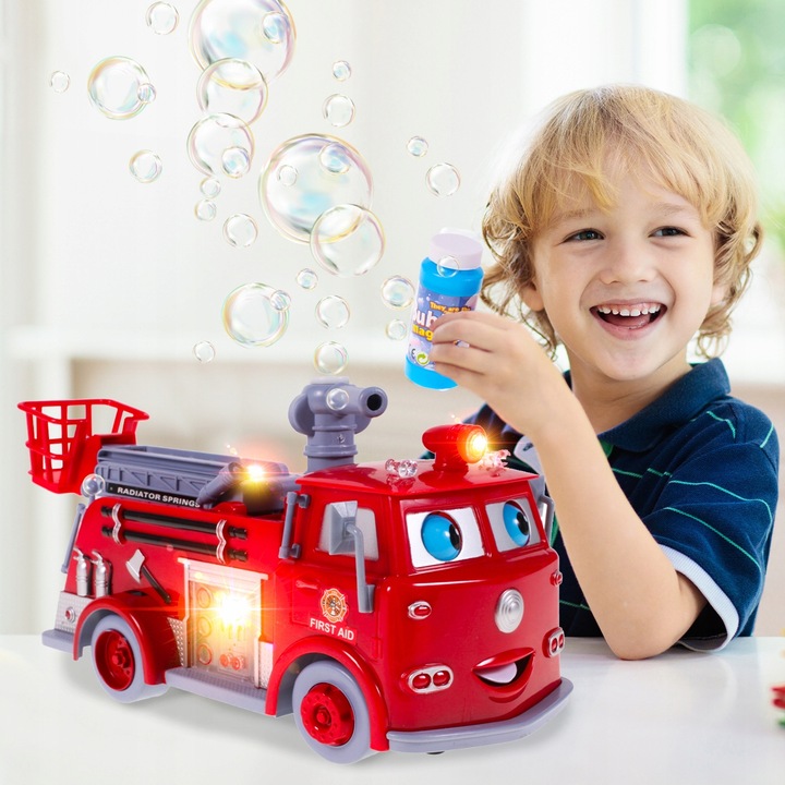 WÓZ STRAŻACKI NA BAŃKI MYDLANE STRAŻ POŻARNA EDEK AUTO DO BANIEK SAMOCHÓD