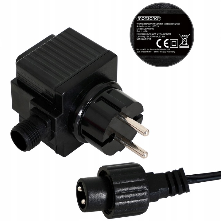 Mikołaj Dmuchany Dekoracja Świąteczna LED 240cm