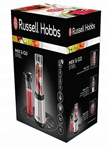 BLENDER RUSSELL HOBBS 23470-56 MIX INOX 2 BUTELKI.
