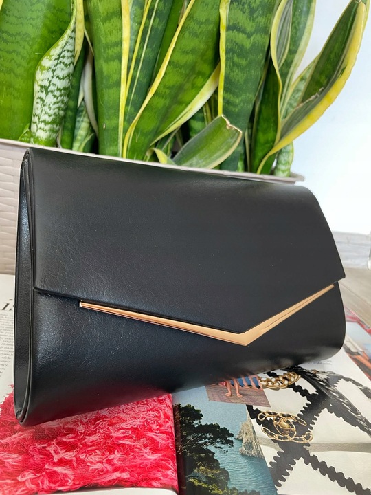 CZARNA torebka kopertówka wizytowa wesele komunia ślub