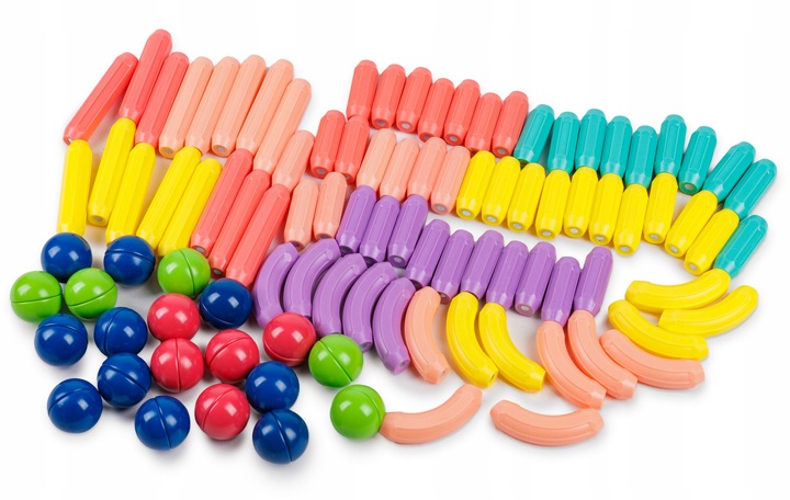 DUŻE KLOCKI MAGNETYCZNE KONSTRUKCYJNE EDUKACYJNE STICKS PATYCZKI XXL 98 ele