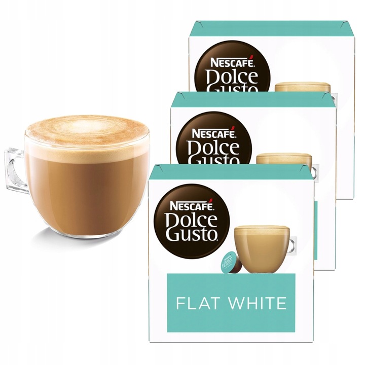 Dolce Gusto Flat White kawa 48 kapsułek 3x16 sztuk