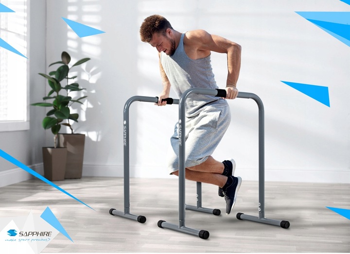 PORĘCZE stacjonarne uchwyty DO POMPEK dipów PODPÓRKI do ćwiczeń METALOWE