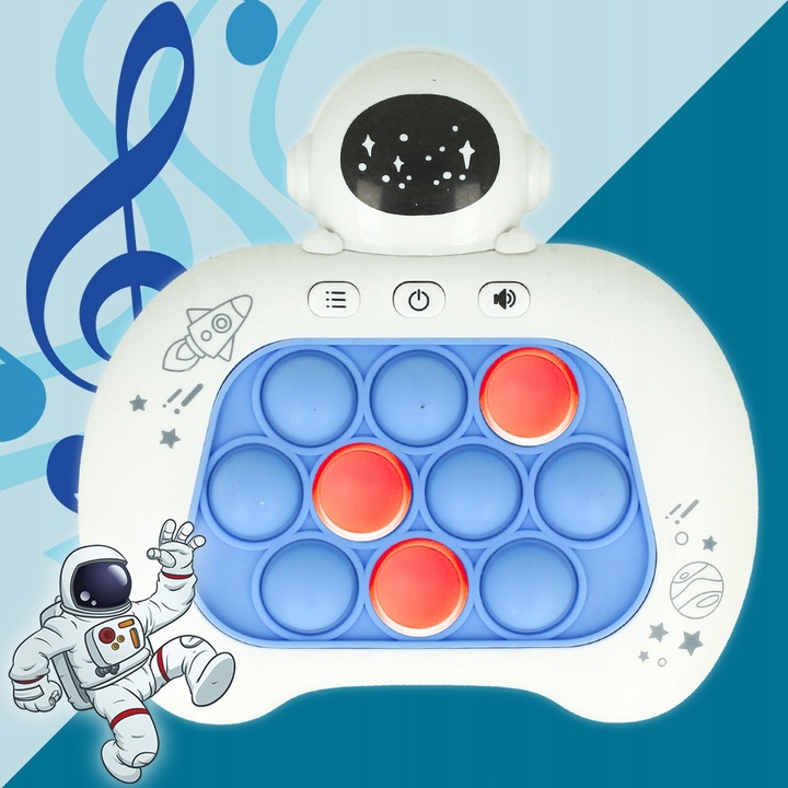 GRA Zręcznościowa POP IT POPIT ELEKTRYCZNA LED Prezent Dla 5 6 7 8 9 latka