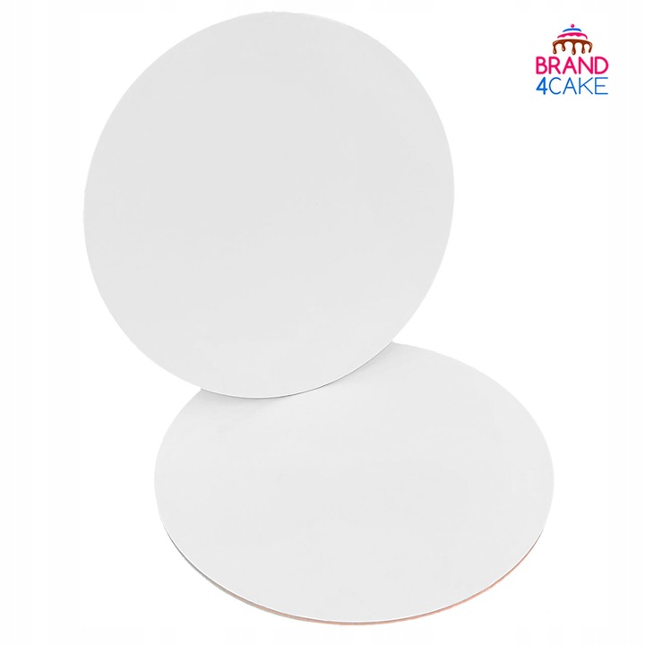 Podkład pod tort HDF BEZZAPACHOWY 30 cm 5 szt Biały Okrągły Brand4Cake