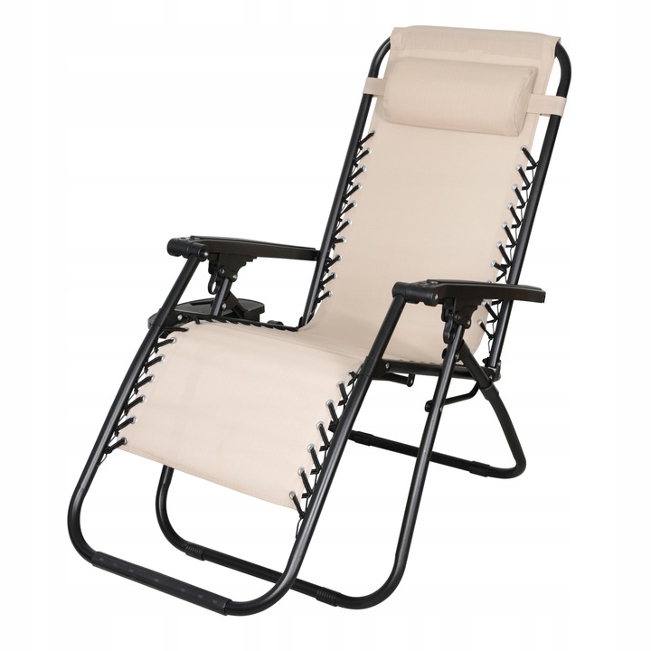 Leżak metal beże i brązy AbarQs