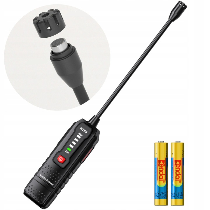 Mini Detektor Wykrywacz Wycieku Gazów Palnych - Alarm Dźwiękowy i Wizualny