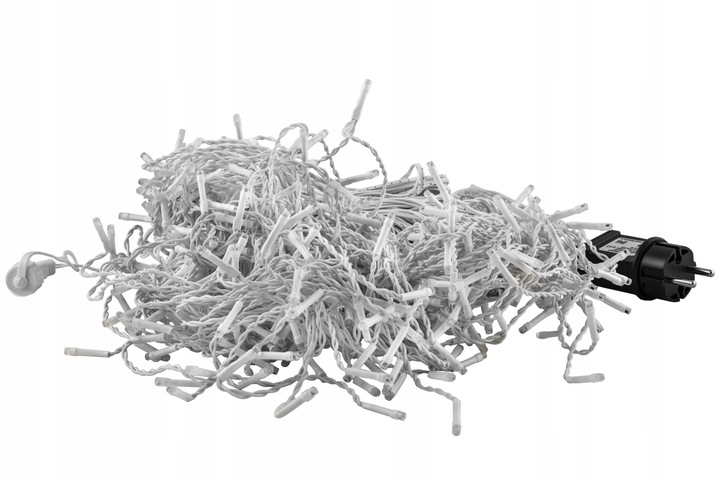 GĘSTA KURTYNA SOPLE 400 LED 14,20m PROGRAMATOR+PAMIĘĆ+GNIAZDO BIAŁY CIEPŁY