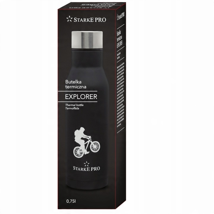 BUTELKA TERMICZNA bidon NA WODĘ NAPOJE 750 ml Starke Pro Explorer