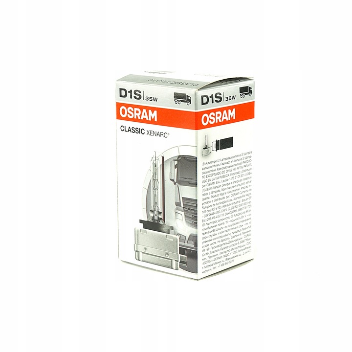 ŻARÓWKI XENON KSENON ŻARNIK OSRAM D1S 35W PK32d-2 XENARC CLASSIC 66140CLC