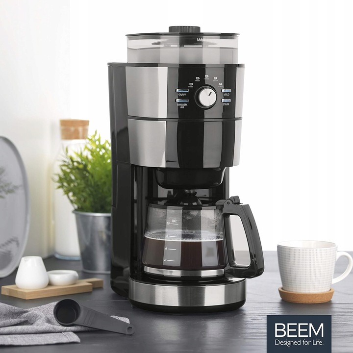 EKSPRES PRZELEWOWY Z MŁYNKIEM ŻARNOWYM I DZBANKIEM 1,25L + GRATIS