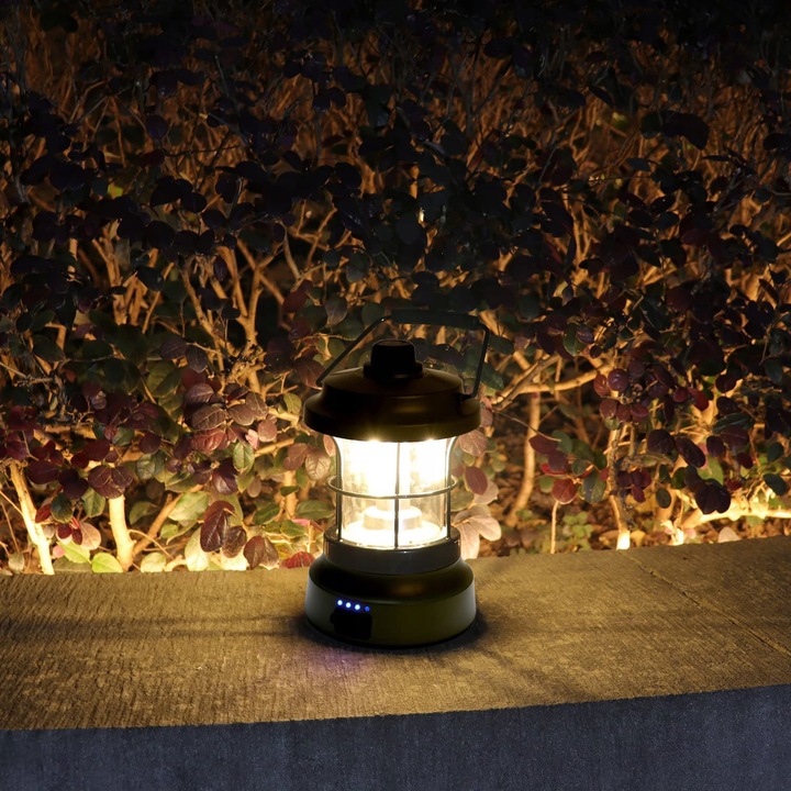 LAMPKA TURYSTYCZNA RETRO KEMPINGOWA LED POWERBANK