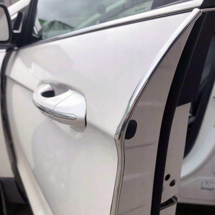 LISTWA OZDOBNA TAŚMA CHROM NA GRILL RANT DRZWI OSŁONA KRAWĘDZI SREBRNA 5 M