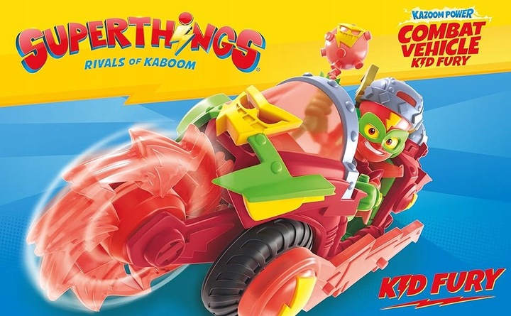 SuperThings Combat Vehicles Kid Fury Kazoom Power Super Zings Things pojazd