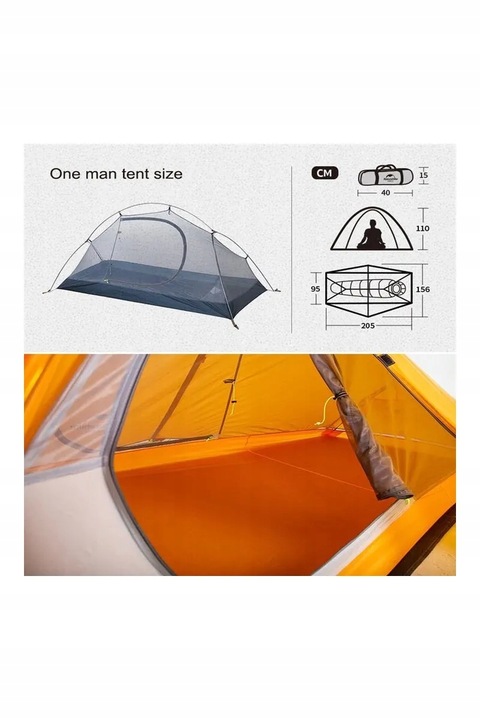Namiot turystyczny Naturehike Cycling Ultralight 1 NH18A095-D 1os.