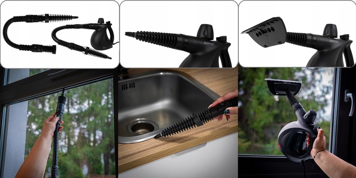 MYJKA PAROWA CZYŚCIK CIŚNIENIOWY PAROWNICA STEAMER MAŁA PORĘCZNA 1050W