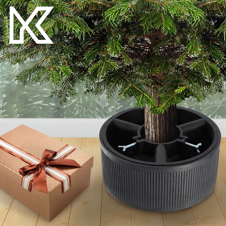 STOJAK POD CHOINKĘ CHOINKI POJEMNIK CHOINKOWY 5 L NA DRZEWKO 1,5 m CZARNY