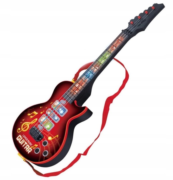 GITARA ROCKOWA DZIECI ŚWIECI GRA STRUNY INSTRUMENT