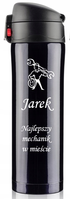 Kubek termiczny termos KIEROWCY + GRAWER prezent
