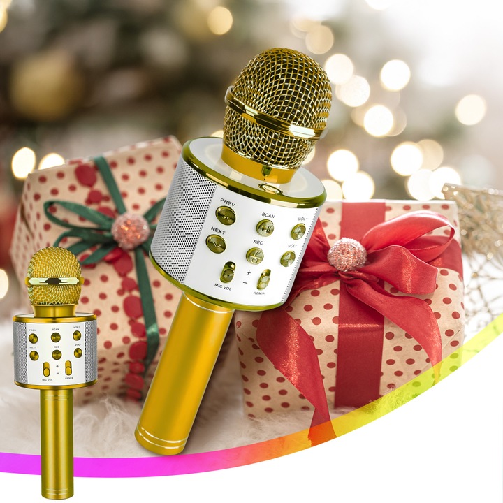 MIKROFON BEZPRZEWODOWY KARAOKE GŁOŚNIK BLUETOOTH PREZENT DLA DZIECI