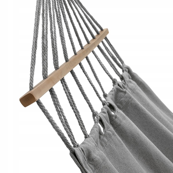 HAMAK OGRODOWY z DRĄŻKIEM fędzle BOHO huśtawka 120kg +TORBA LINY GRATIS