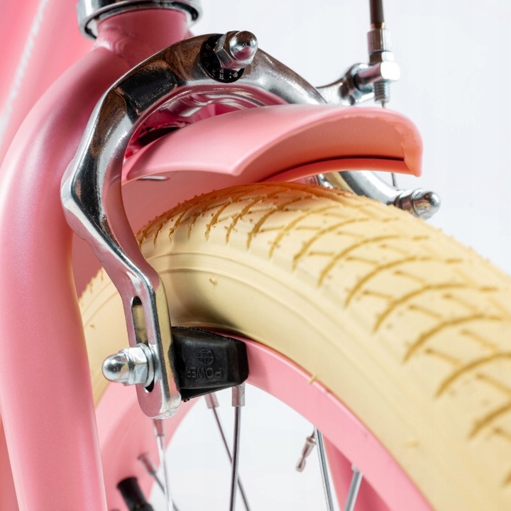 Bezpieczny Różowy rowerek dziecięcy 16" dla dziewczynki 4 5 lat na prezent