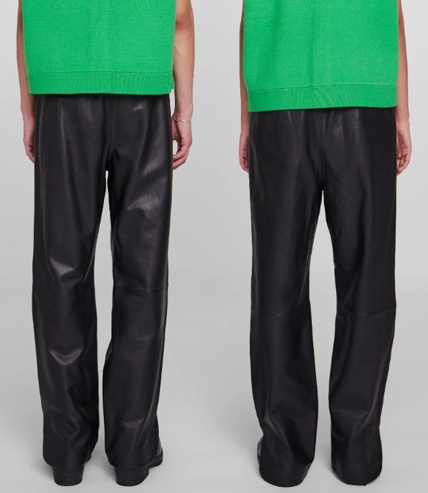 IIQUAL Spodnie skórzane r.S