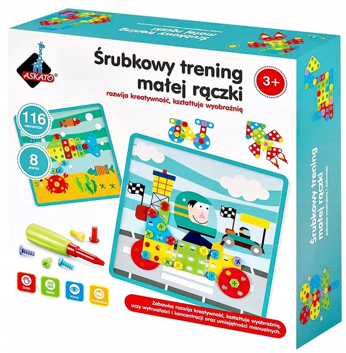 Śrubkowy trening małej rączki Askato