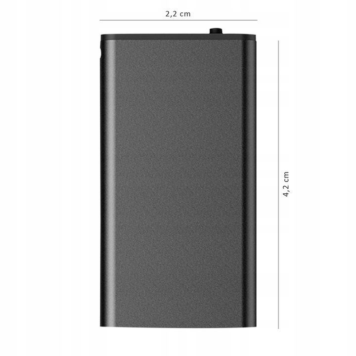 mini DYKTAFON SZPIEGOWSKI podsłuch AKTYWACJA GŁOSEM wymiary 4,2X2,2CM 32GB