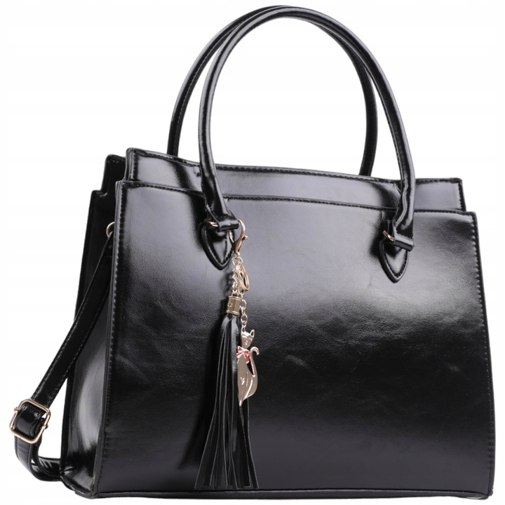 Torebka damska shopper na ramię WIZYTOWE SHOPPERKI MIEJSKIE KLASYCZNE