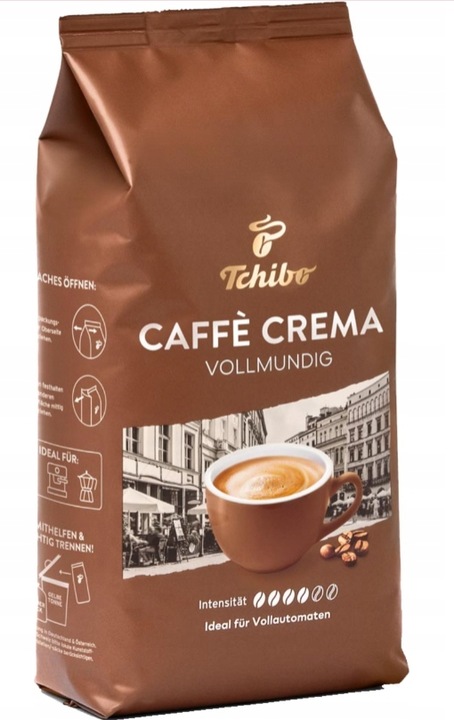 Tchibo Caffe Crema Vollmundig kawa ziarnista 1kg Import z Niemiec