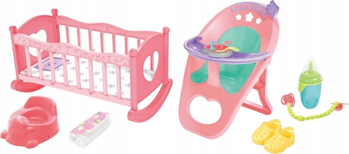 Lalka bobas Martynka pije mówi po polsku 24 dźwięki kołyska krzesełko do ka