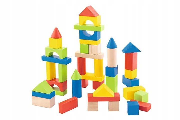 Klocki drewniane - 100 Klocków Blocks Klocki EKO 61685