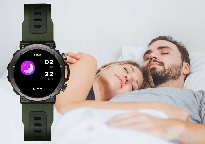 SMARTWATCH ZEGAREK MĘSKI POLSKIE MENU ROZMOWY SPORT PULS 2 PASKI AMOLED